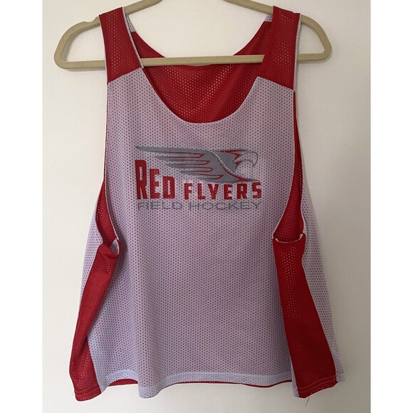 Augusta Sportswear Red Flyers Field Hockey Reversible Red White Jersey Sz L/XL - Picture 6 of 10